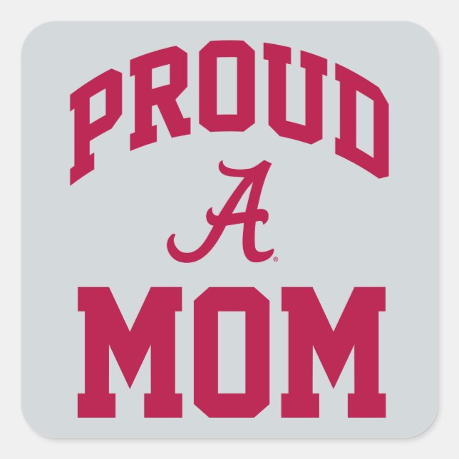 Proud Alabama Family - Mom Square Sticker (Front)