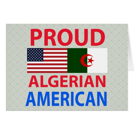 Proud Algerian American (Front Horizontal)