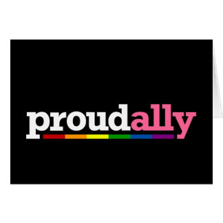 Proud Ally Black Card