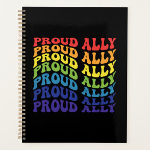 Proud Ally LGBTQ Gay Pride Rainbow Planner