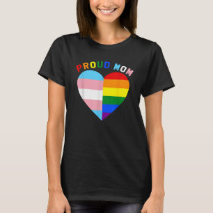 Proud Ally LGBTQ Transgender Proud Moms for Proud T-Shirt