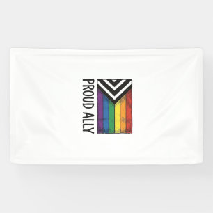 Proud Ally Pride Flag Vector T-Shirt Design_1 Banner
