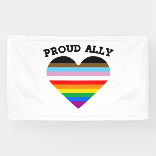Proud Ally Progress Pride Banner