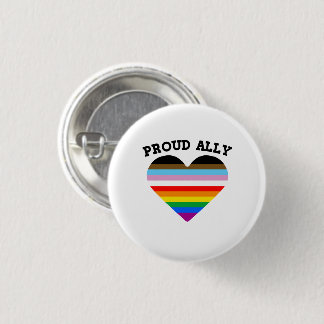 Proud Ally Progress Pride Button