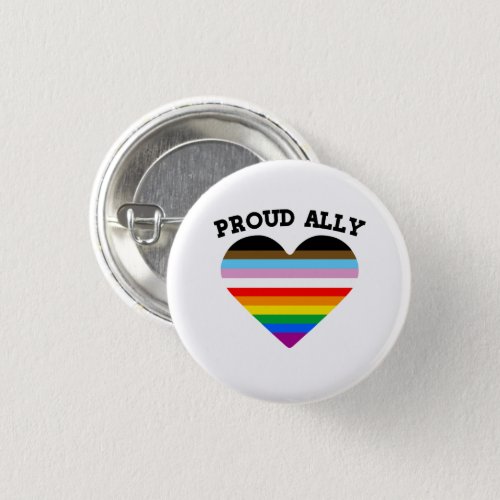 Proud Ally Progress Pride Button