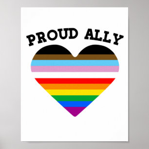 Proud Ally Progress Pride Poster
