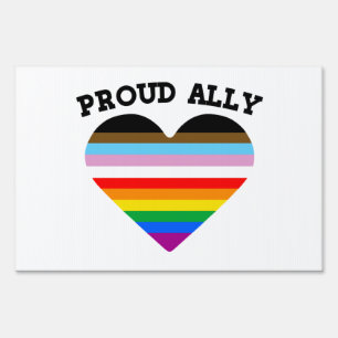 Proud Ally Progress Pride Sign