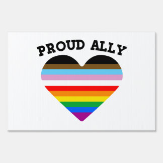 Proud Ally Progress Pride Sign