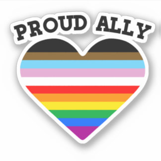 Proud Ally Progress Pride Sticker