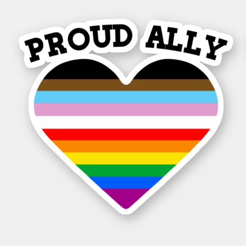 Proud Ally  Progress Pride Sticker