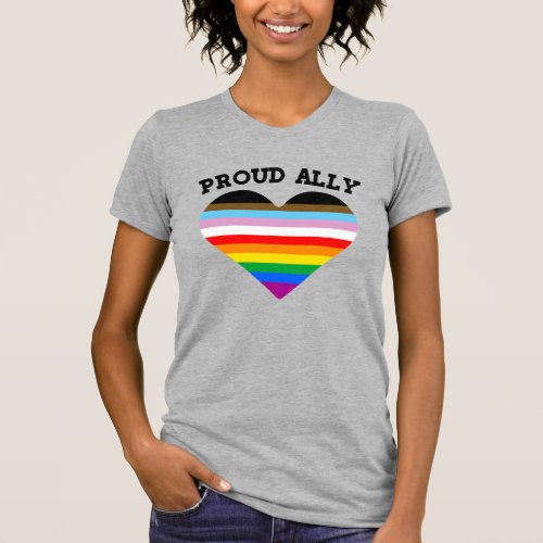 Proud Ally Progress Pride T_Shirt