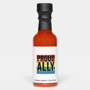 Proud Ally Vintage Pride Support Shirt Design_1 Hot Sauces