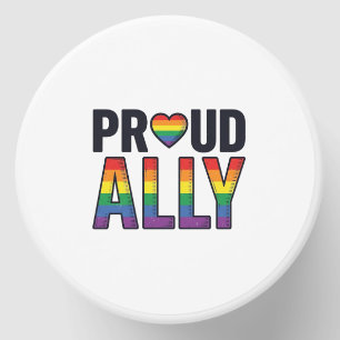 Proud Ally Vintage Rainbow Heart T-Shirt Design_1 Mini Candle Favors