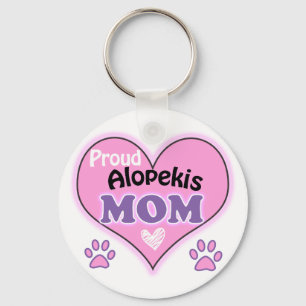 Proud Alopekis Mom Keychain