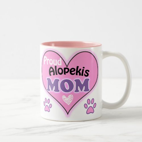 Proud Alopekis Mom Two_Tone Coffee Mug