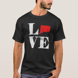 Proud America Citizen State Flag Land Map Love Con T-Shirt