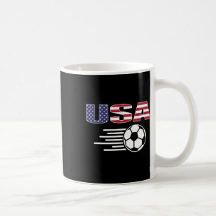 Proud America Soccer Fans Jersey - Usa Flag Footll Coffee Mug