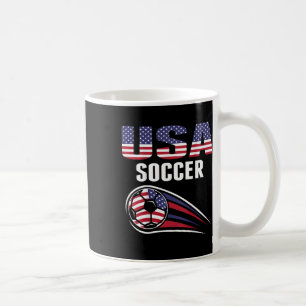 Proud America Soccer Team Supporter Usa Flag Footb Coffee Mug