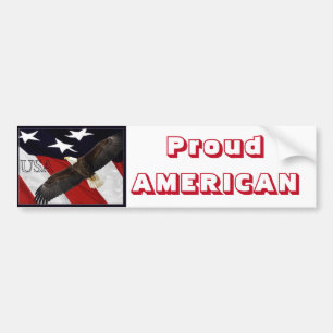 Proud American Bumper Sticker