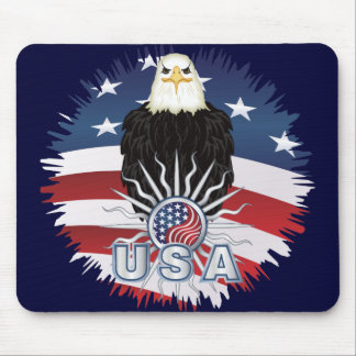 Proud American Eagle Mouse Pad
