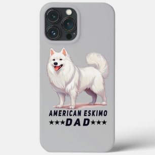 Proud American Eskimo Dad Dog Lover iPhone 13 Pro Max Case