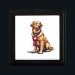 Proud American Golden Retriever Vintage Tee 4 Gift Box<br><div class="desc">Proud American Golden Retriever Vintage Tee 4</div>