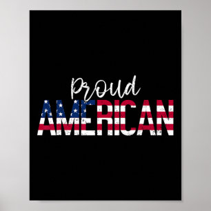 Proud American Independence Day Funny 4th Of July Poster