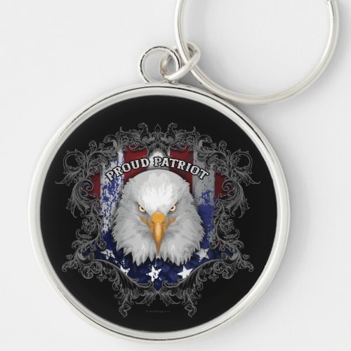 Proud American Patriot Keychain