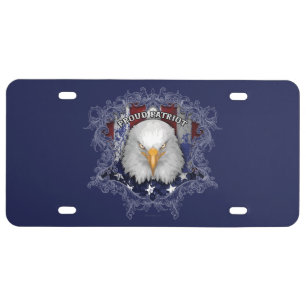 Proud American Patriot License Plate