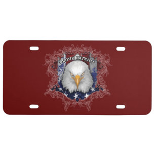 Proud American Patriot License Plate