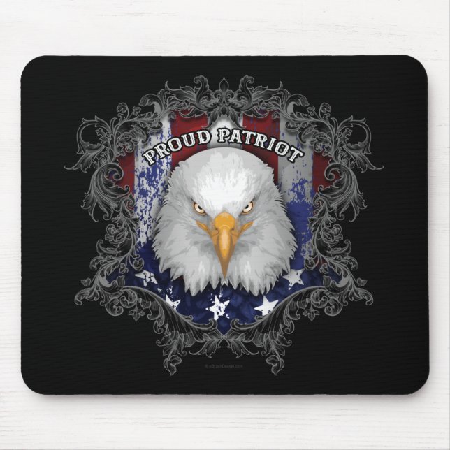 Proud American Patriot Mouse Pad (Front)