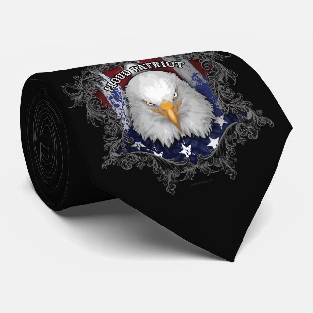 Proud American Patriot Neck Tie (Rolled)