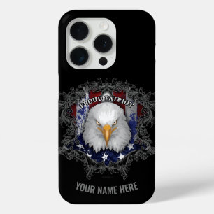 Proud American Patriot (personalized) iPhone 15 Pro Case