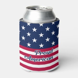 Proud American stars & stripes USA flag patriotic