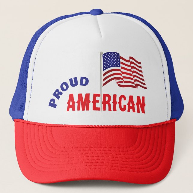 Proud American Trucker Hat (Front)