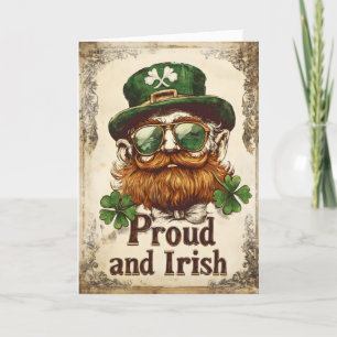 Proud and Irish St. Patrick's Day Holiday Card
