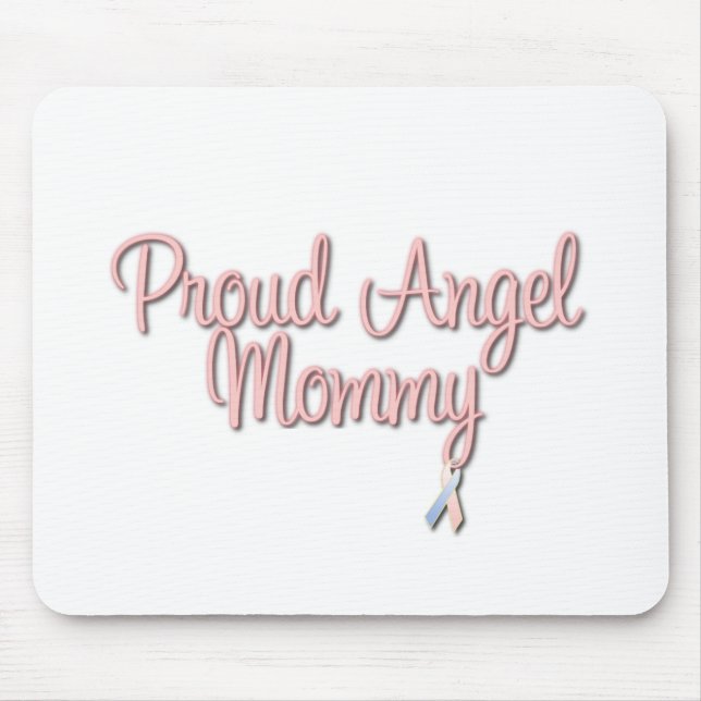 Proud Angel Mommy Mouse Pad (Front)
