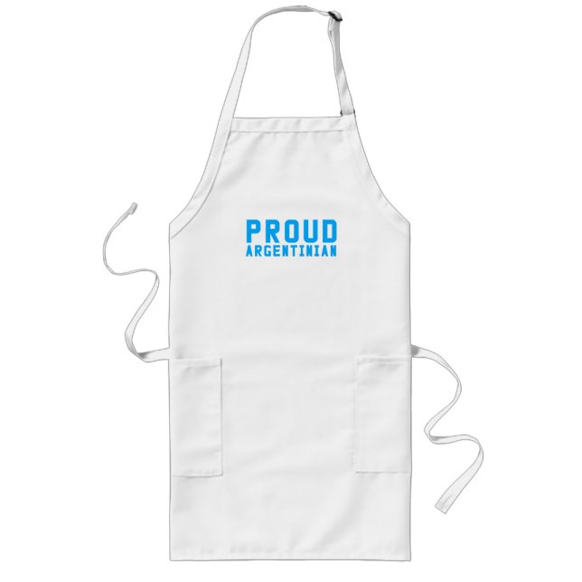 Proud Argentinian Long Apron (Front)