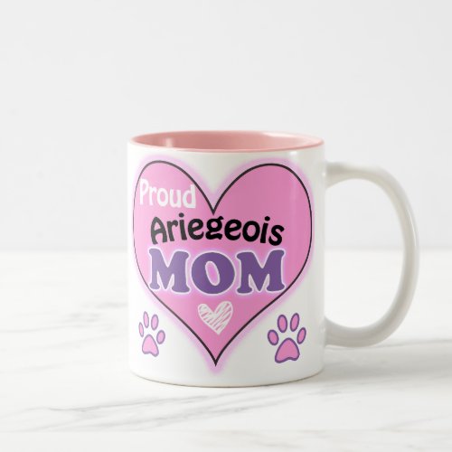 Proud Ariegeois Mom Two_Tone Coffee Mug
