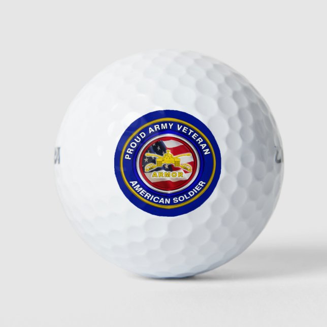 Proud Armor Veteran Golf Balls (Front)