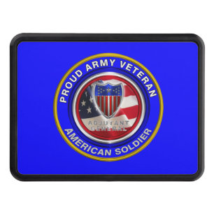 Proud Army Adjutant General Veteran Hitch Cover
