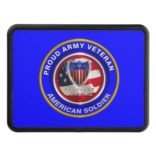 Proud Army Adjutant General Veteran Hitch Cover