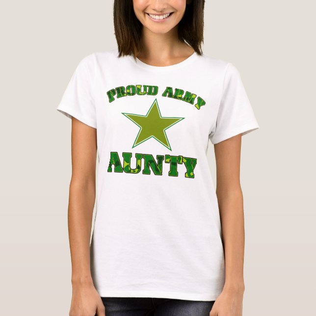 Proud army aunt T-Shirt (Front)