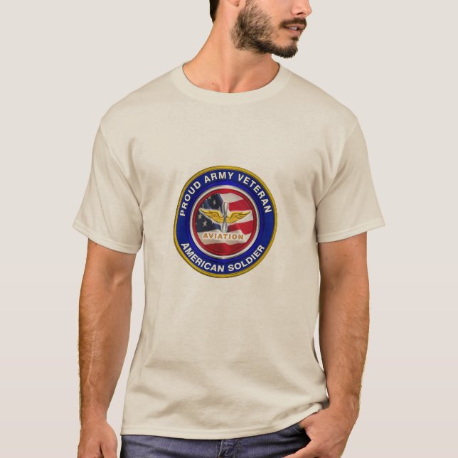 Proud Army Aviation Veteran T-Shirt (Front)