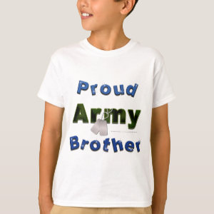Proud Army Brother Kids Tee