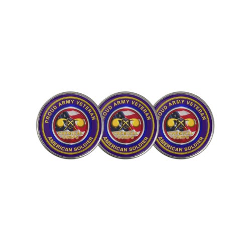 Proud Army Chemical Corps Veteran Golf Ball Marker