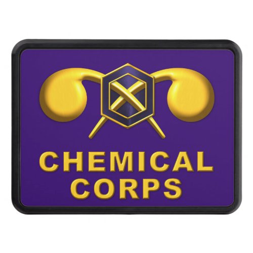 Proud Army Chemical Corps Veteran  Hitch Cover