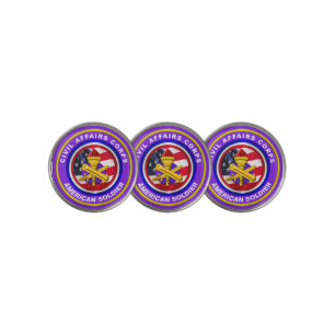 Proud Army Civil Affairs Veteran Golf Ball Marker