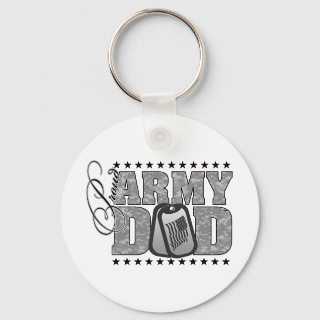 Proud Army Dad ACU Keychain (Front)