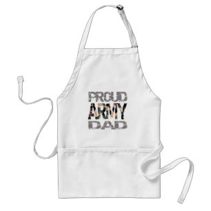 Proud army dad adult apron
